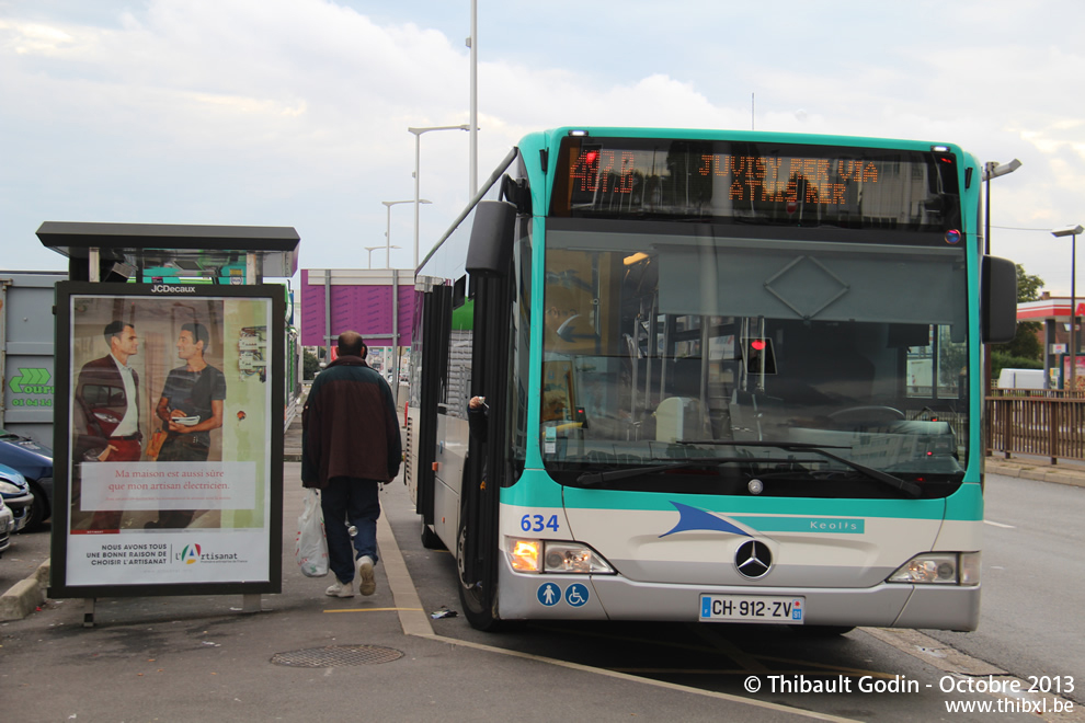 Bus 634 (CH-912-ZV) sur la ligne 487 (RATP) à Athis-Mons