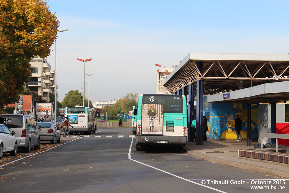 Bus 3731 (AH-877-FS) sur la ligne 54 (RATP) à Asnières-sur-Seine