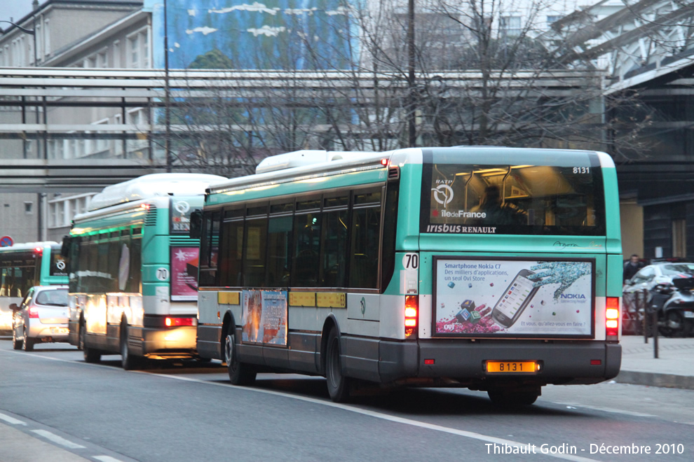 Bus 8131 sur la ligne 63 (RATP) à Gare de Lyon (Paris)