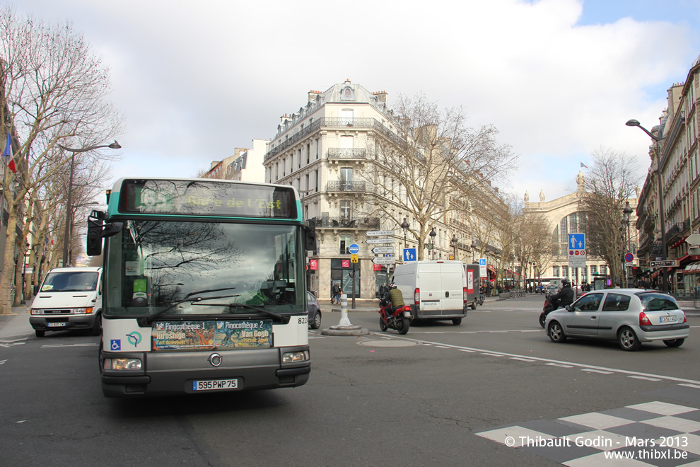 Bus 8224 (595 PWP 75) sur la ligne 65 (RATP) à Gare du Nord (Paris)