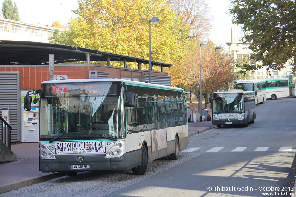 Bus 3540 (AB-618-VB) sur la ligne 72 (RATP) à Saint-Cloud