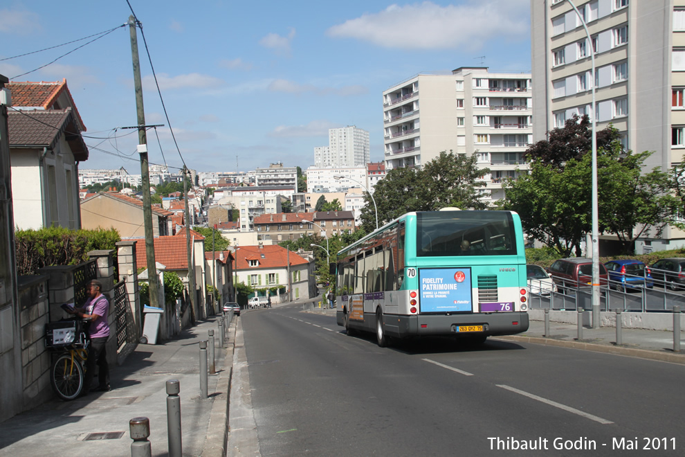 Bus 3178 (263 QYZ 75) sur la ligne 76 (RATP) à Bagnolet