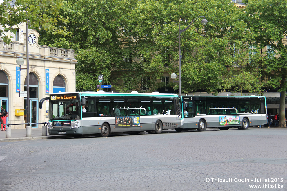 Bus 8783 (CZ-347-QK) sur la ligne 92 (RATP) à Pereire (Paris)