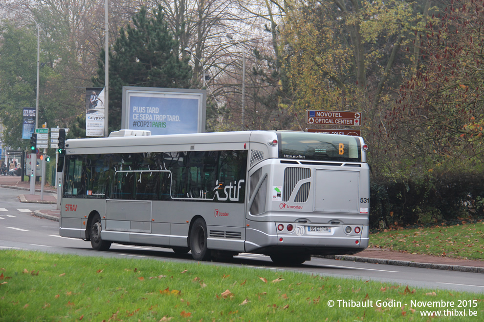 Bus 531 (BS-627-GB) sur la ligne B (STRAV) à Créteil