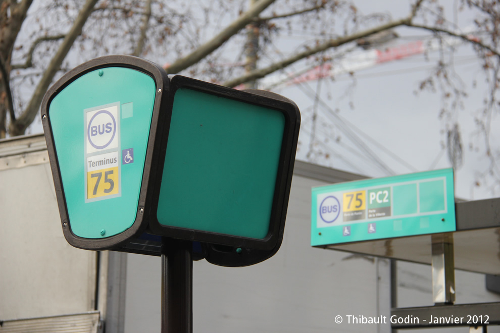 Station Porte de Pantin sur la ligne 75 (RATP) à Paris