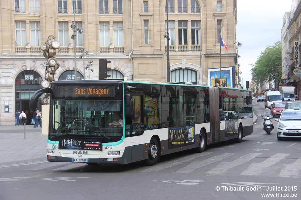 Bus 4737 (AW-699-RF) à Gare Saint-Lazare (Paris)