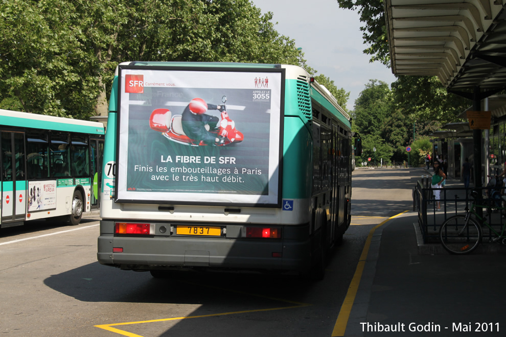 Bus 7837 sur la ligne 46 (RATP) à Château de Vincennes (Paris)