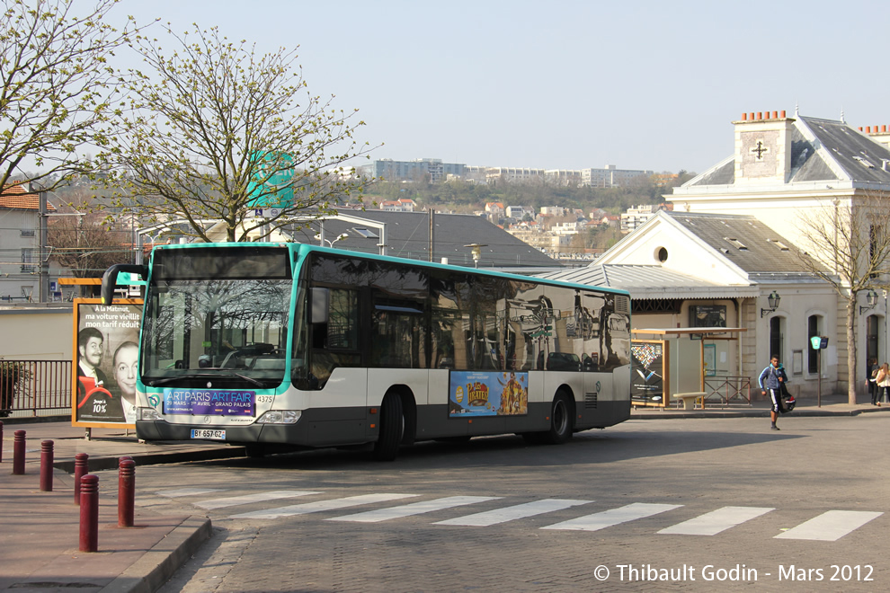 Bus 4375 (BY-657-GZ) sur la ligne 179 (RATP) à Sceaux