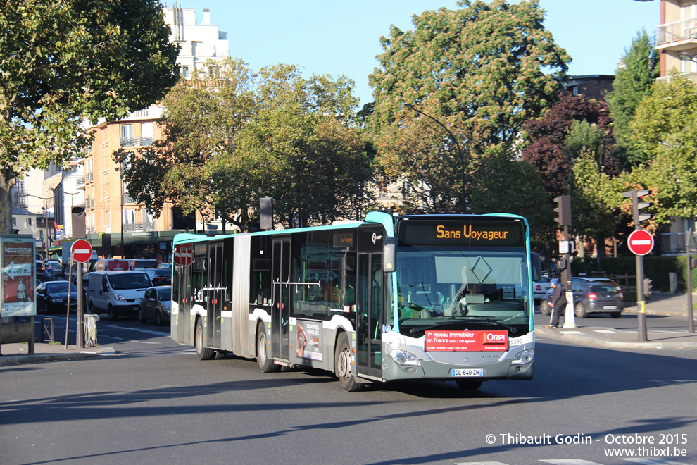 Bus 5390 (DL-640-ZH) à Porte des Lilas (Paris)