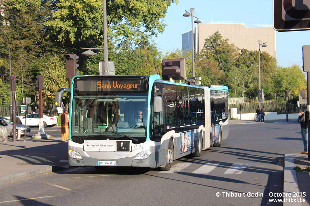 Bus 5413 (DL-257-RT) à Porte des Lilas (Paris)