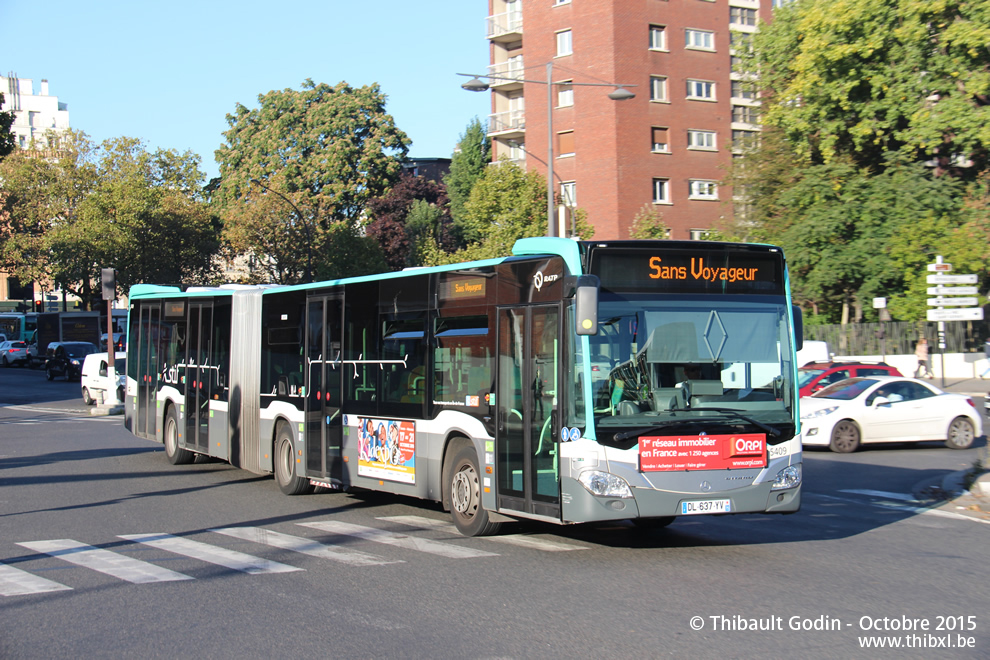 Bus 5409 (DL-637-YV) à Porte des Lilas (Paris)