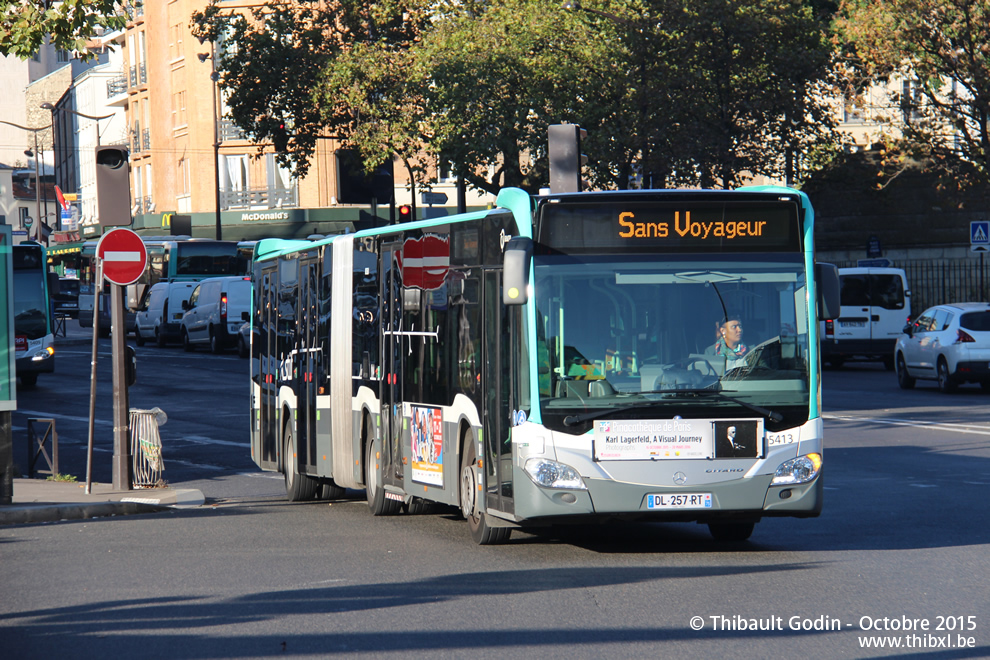 Bus 5413 (DL-257-RT) à Porte des Lilas (Paris)
