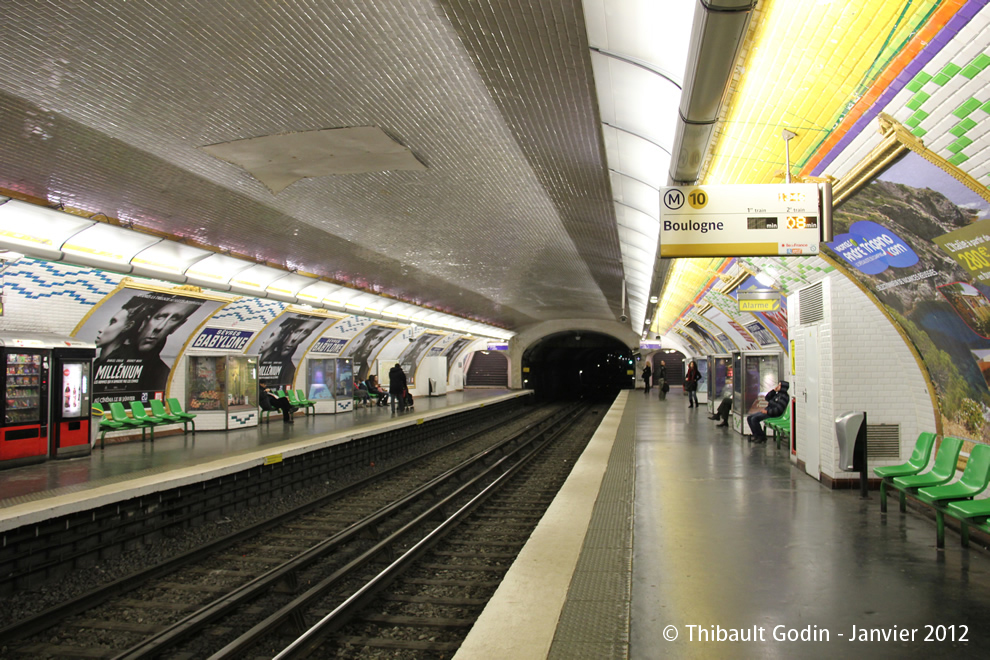 Station Sèvres - Babylone sur la ligne 10 (RATP) à Paris