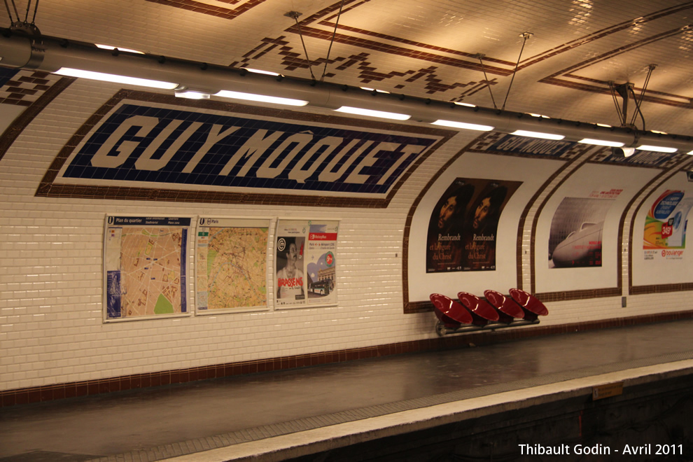 Station Guy Môquet sur la ligne 13 (RATP) à Paris