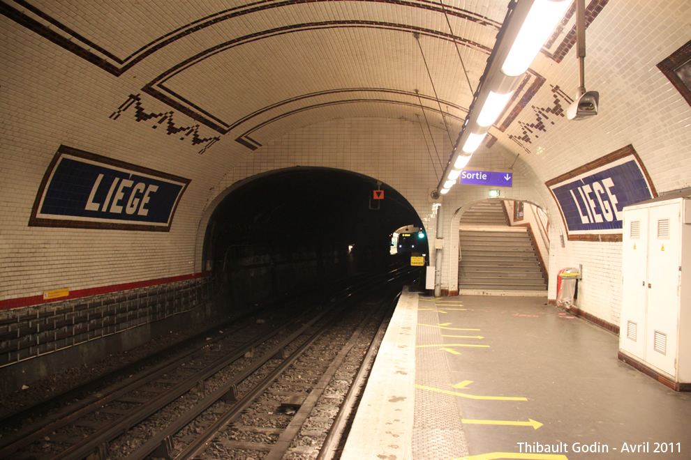 Station Liège sur la ligne 13 (RATP) à Paris