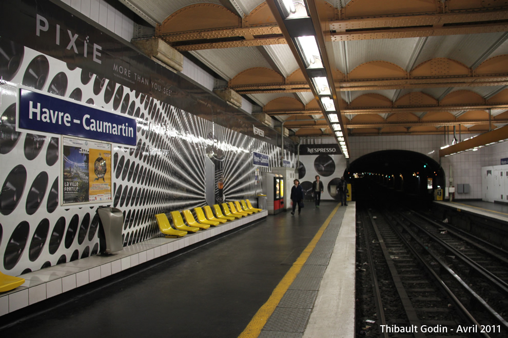 Station Havre - Caumartin sur la ligne 3 (RATP) à Paris