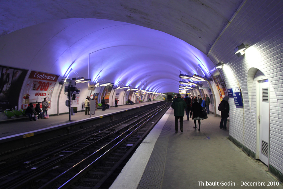 Station Gambetta sur la ligne 3 (RATP) à Paris