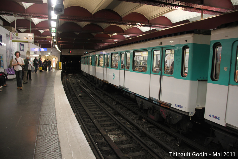 Station Opéra sur la ligne 3 (RATP) à Paris