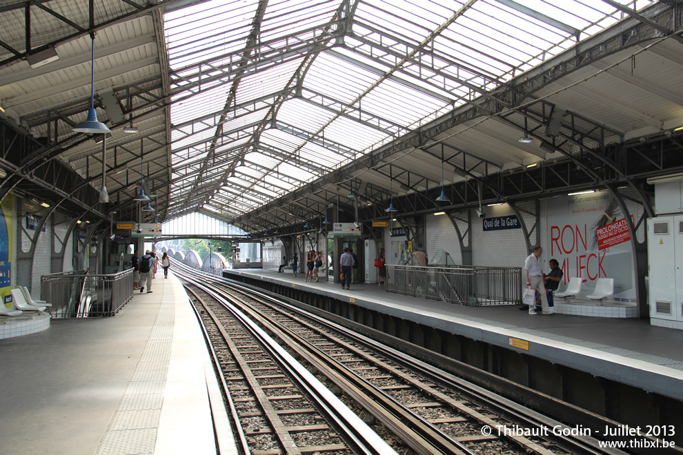 Station Quai de la Gare sur la ligne 6 (RATP) à Paris