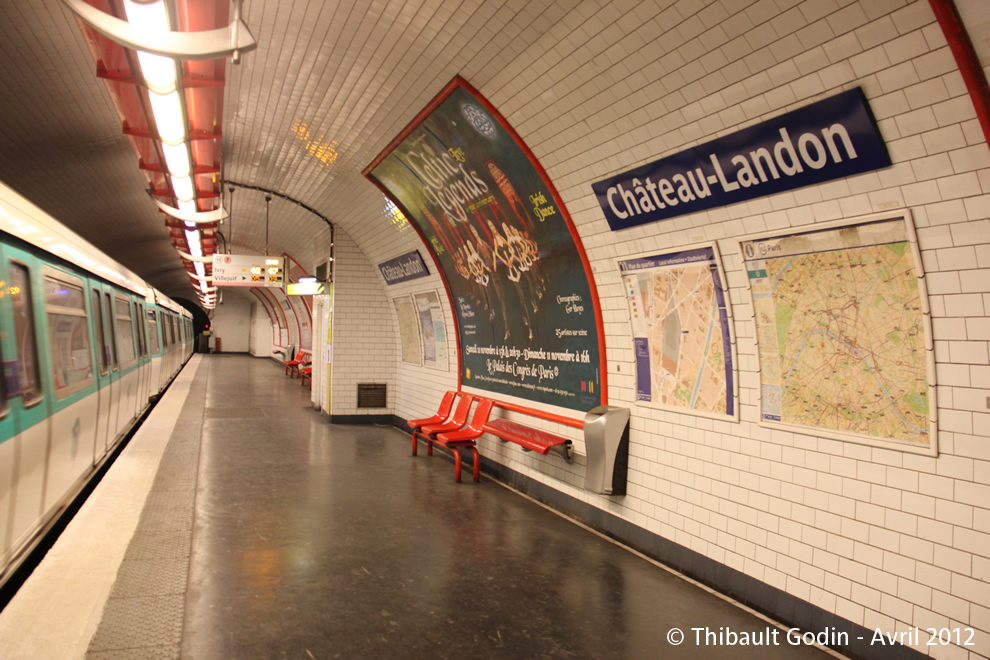 Station Château-Landon sur la ligne 7 (RATP) à Paris