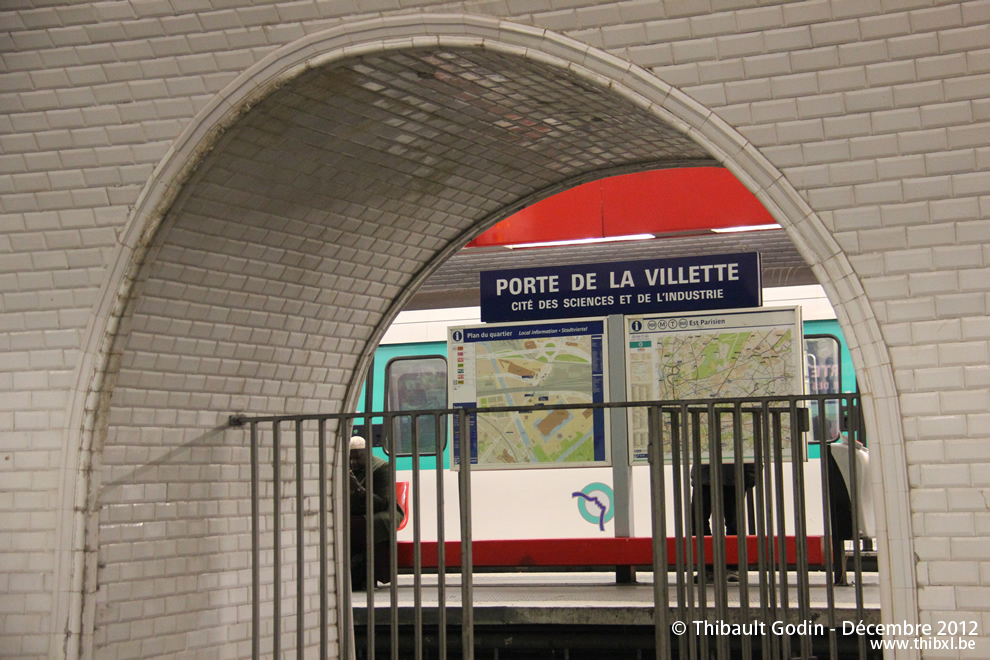 Station Porte de la Villette sur la ligne 7 (RATP) à Paris