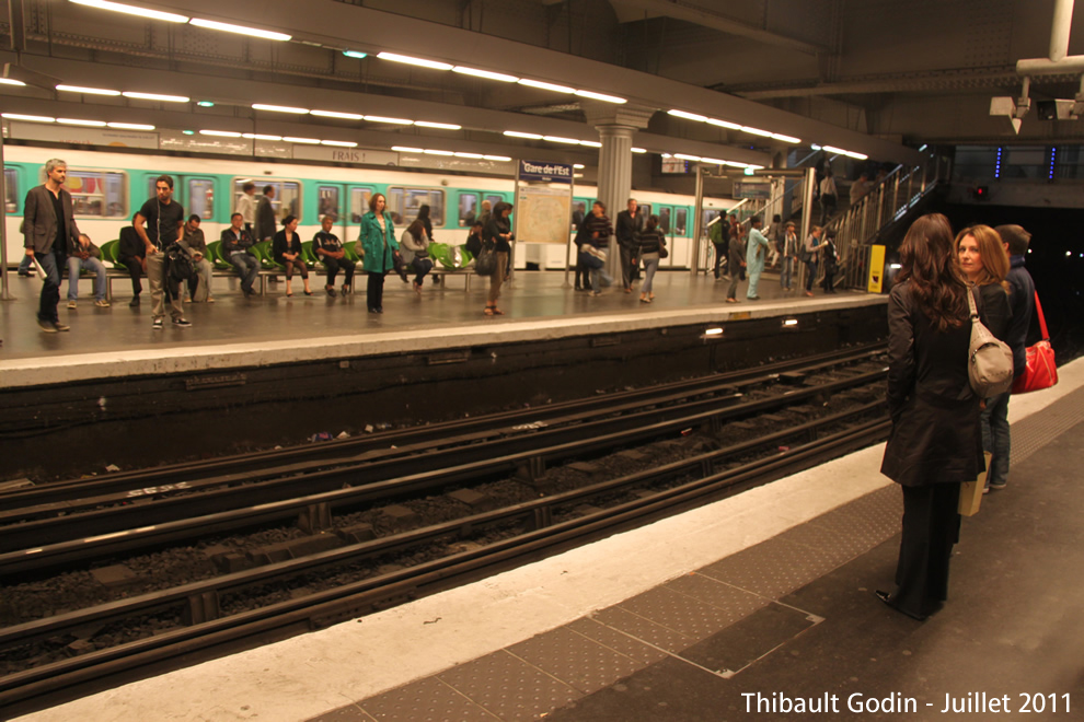 Station Gare de l'Est sur la ligne 7 (RATP) à Paris