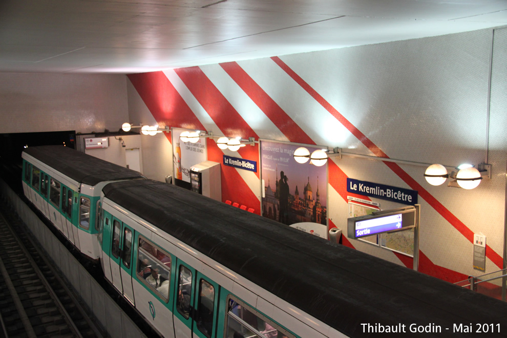 Station Le Kremlin-Bicêtre sur la ligne 7 (RATP) au Kremin-Bicêtre