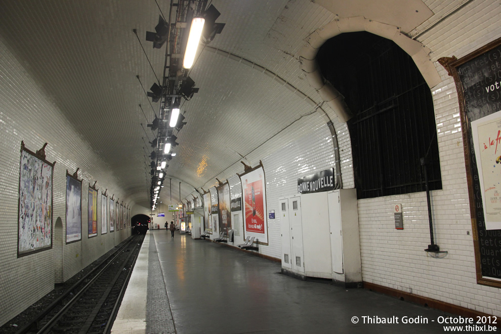 Station Bonne Nouvelle sur la ligne 9 (RATP) à Paris