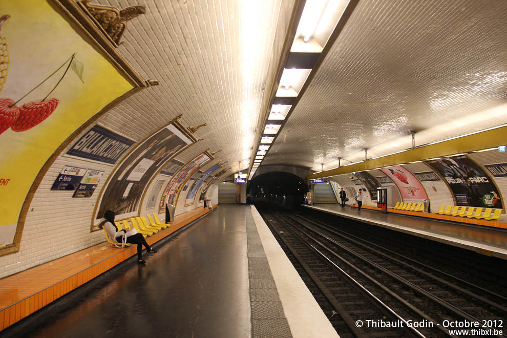 Station Billancourt sur la ligne 9 (RATP) à Boulogne-Billancourt
