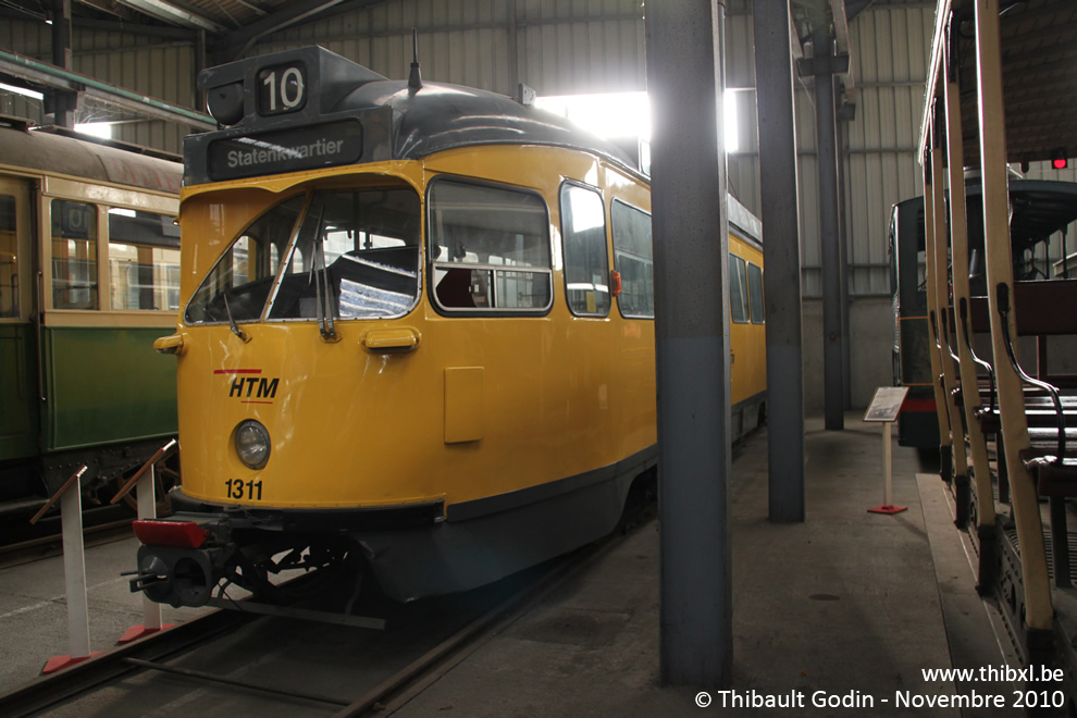 Tram 1311 au Musée des transports urbains, interurbains et ruraux (AMTUIR) à Chelles
