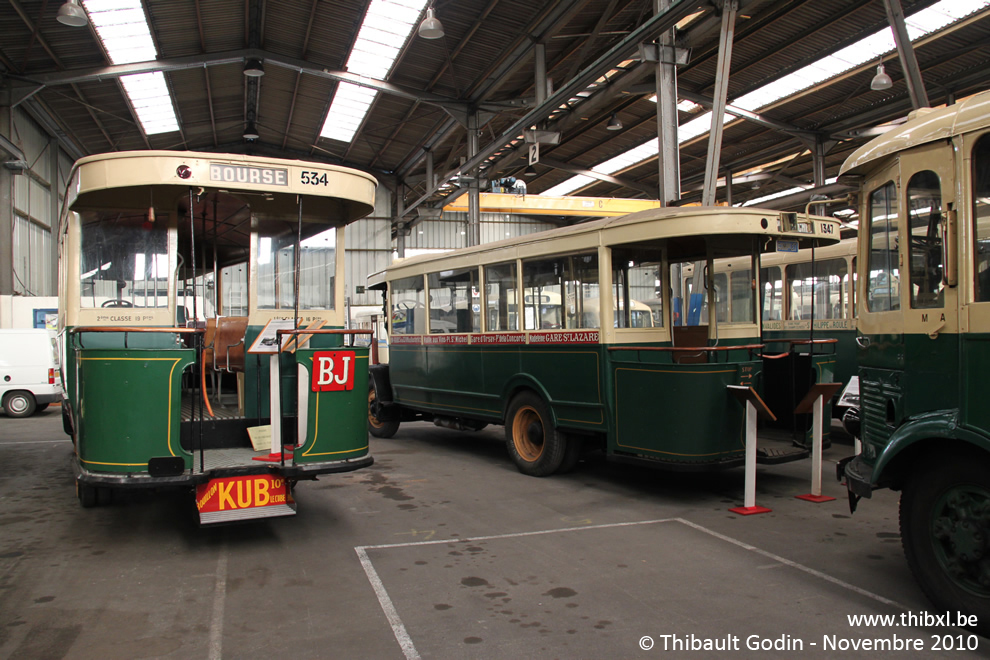 Bus 534 au Musée des transports urbains, interurbains et ruraux (AMTUIR) à Chelles