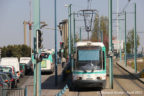 Tram 212 sur la ligne T1 (RATP) à Bobigny