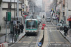 Tram 103 sur la ligne T1 (RATP) à L'Île-Saint-Denis