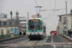 Tram 214 sur la ligne T1 (RATP) à L'Île-Saint-Denis