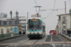 Tram 214 sur la ligne T1 (RATP) à L'Île-Saint-Denis