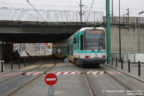 Tram 210 sur la ligne T1 (RATP) à Saint-Denis