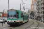 Tram 101 sur la ligne T1 (RATP) à Gennevilliers