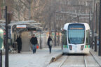 Tram 307 sur la ligne T3a (RATP) à Porte de Choisy (Paris)