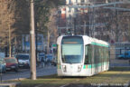 Tram 321 sur la ligne T3a (RATP) à Porte d'Italie (Paris)