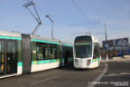 Tram 336 sur la ligne T3b (RATP) à Ella Fitzgerald - Grands Moulins de Pantin (Paris)