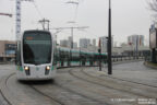 Tram 326 sur la ligne T3b (RATP) à Porte d'Aubervilliers (Paris)