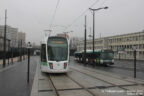 Tram 345 sur la ligne T3b (RATP) à Porte de la Chapelle (Paris)