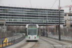 Tram 335 sur la ligne T3b (RATP) à Rosa Parks (Paris)