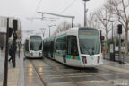 Trams 333 et 340 sur la ligne T3b (RATP) à Colette Besson (Paris)