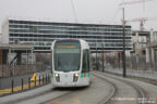 Tram 335 sur la ligne T3b (RATP) à Rosa Parks (Paris)