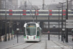 Tram 345 sur la ligne T3b (RATP) à Porte de la Chapelle (Paris)