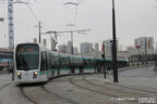 Tram 326 sur la ligne T3b (RATP) à Porte d'Aubervilliers (Paris)