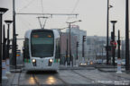 Tram 344 sur la ligne T3b (RATP) à Porte de la Chapelle (Paris)