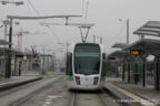 Tram 340 sur la ligne T3b (RATP) à Rosa Parks (Paris)