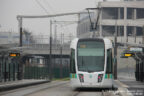 Tram 335 sur la ligne T3b (RATP) à Rosa Parks (Paris)